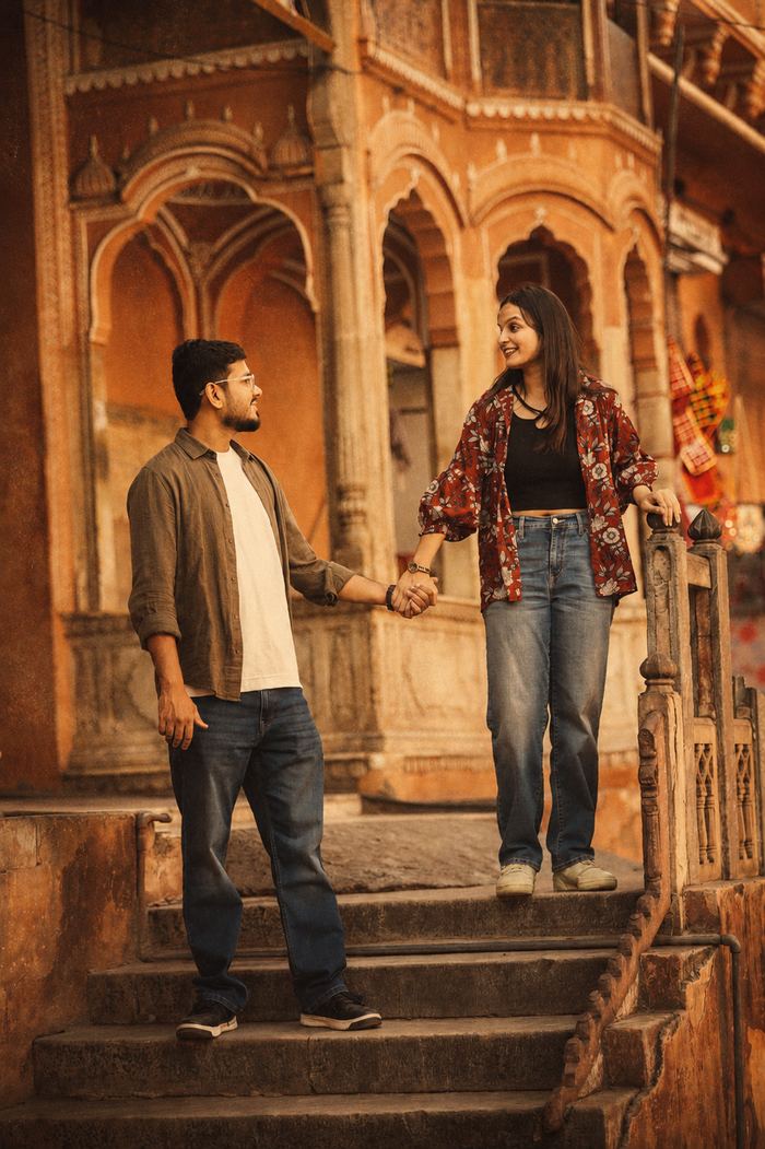Sudhanshu and Ishita, portrait